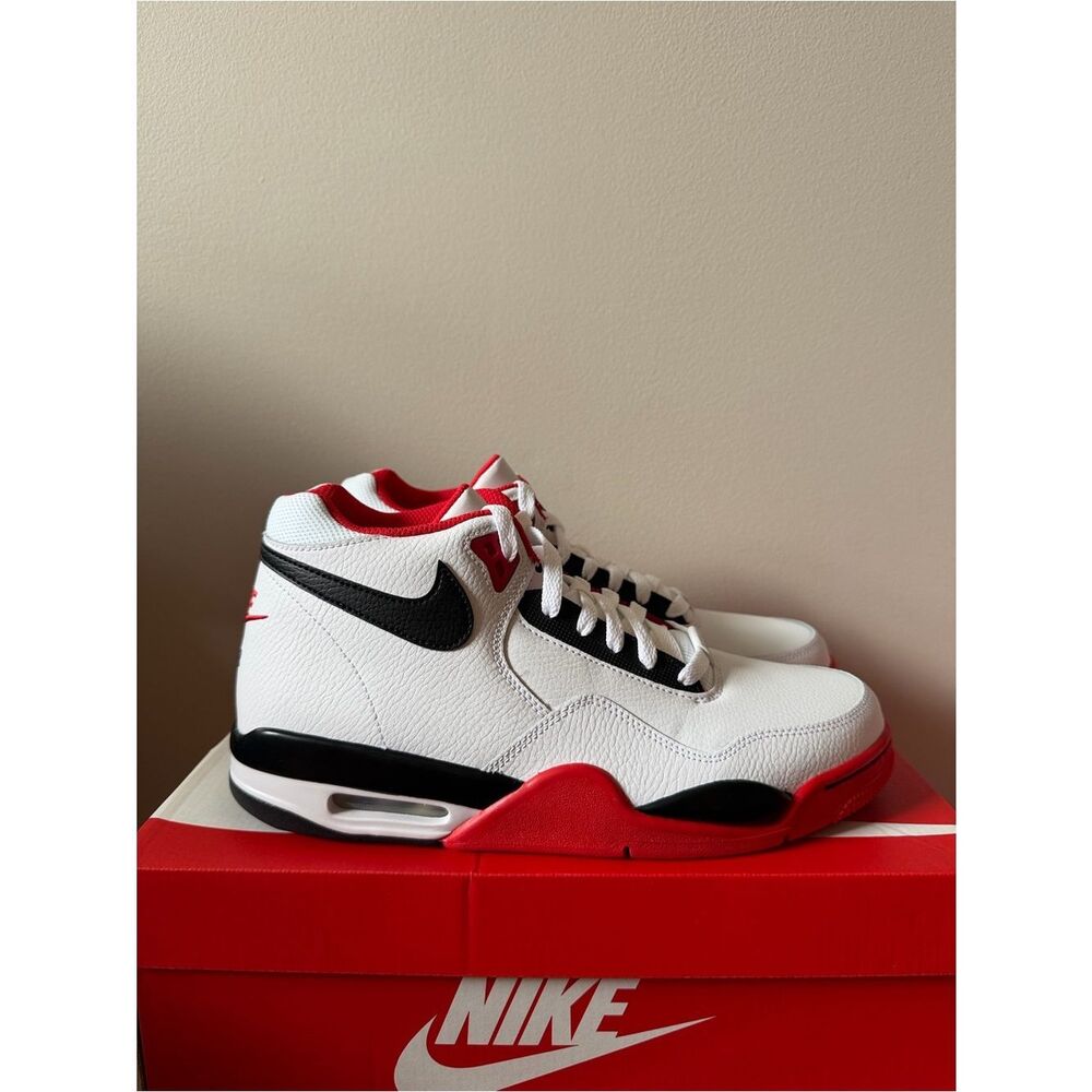 Nike Flight Legacy White University Red BQ4212-100 Men’s Size 11